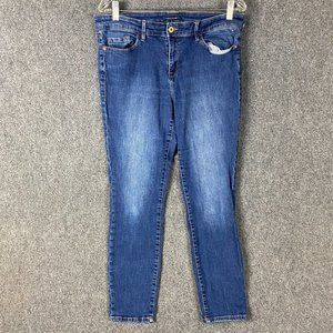 Tommy Hilfiger Jeans Women's Size 8 Denim Stretch Mid Rise Blue